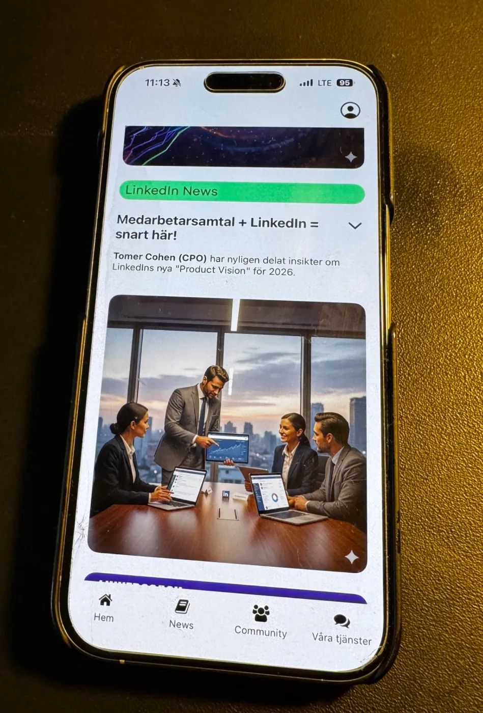 LinkedCoach-appen: LinkedIn News, alltid uppdaterat i appen